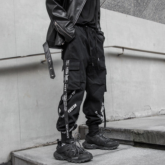 Overol Holgado Dia Blo Tie Streamer - Pantalón Hip-Hop Tendencia Coreana - Image 5