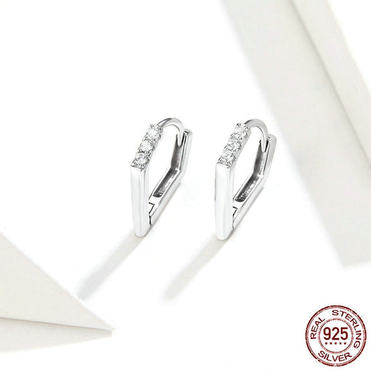 Aretes de Plata 925 Geométricos Irregulares - Image 4