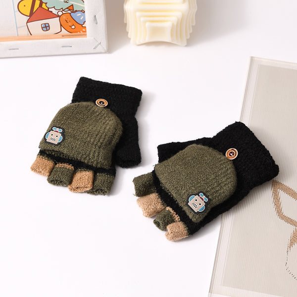 Guantes Tejidos Mitón Cálidos y Adorables para Niños - Image 5