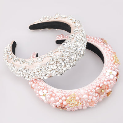 Diadema Elegante con Diamantes de Tela - Accesorio de Moda Personalizado - Image 4