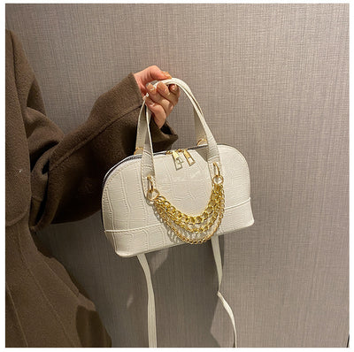 Bolso de Hombro con Patrón de Piedra y Cadena Personalizada - Image 3