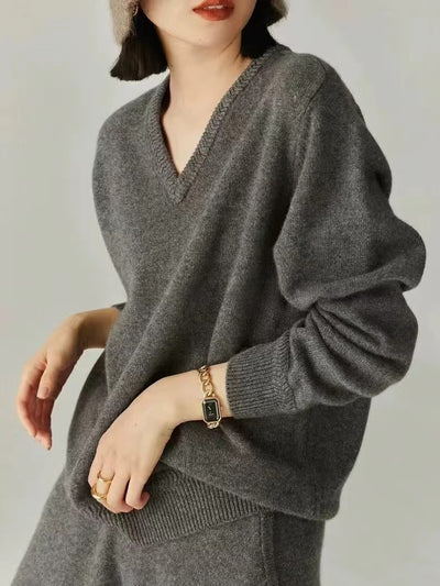 Suéter Tejido Escote en V para Mujer - Image 15