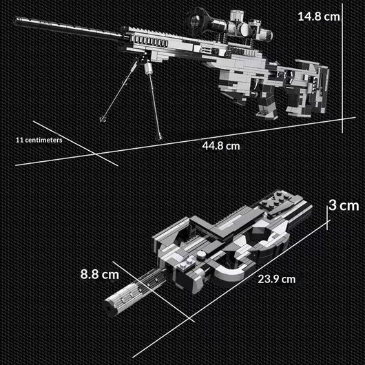 Kit de Bloques de Construcción Rifle Francotirador Militar Compatible - Image 10