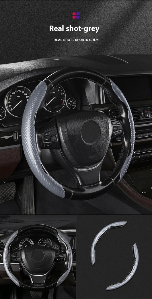 Funda para Volante de Gamuza Absorbente con Patrón Fibra de Carbono - Image 29