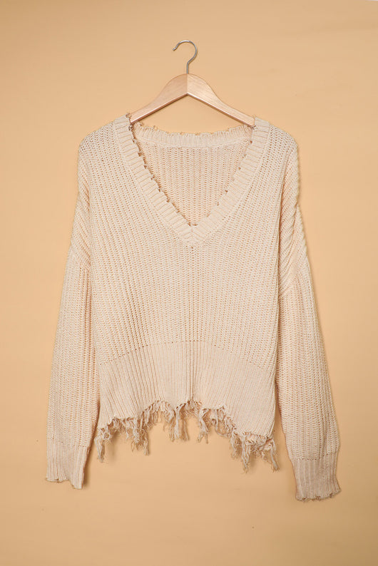 Suéter Slim V-Cuello en Colores Sólidos - Image 12