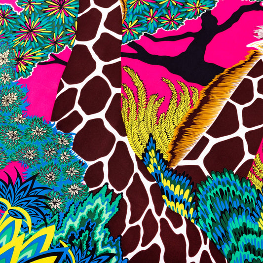 Pañuelo Estampado Selva 90cm - Diseño Artesanal Elegante - Image 2