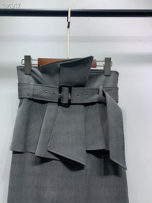 Falda Plisada Elegante de Cintura Alta con Volantes y Corte Slim - Image 14