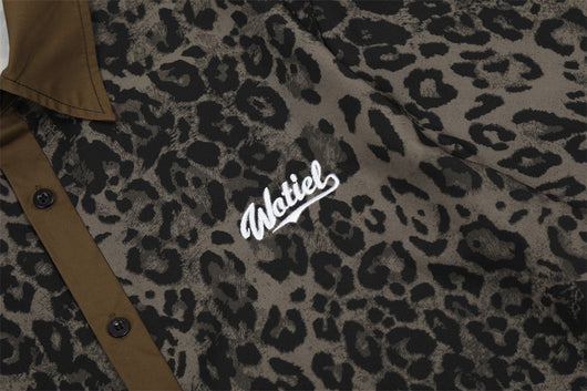 Camisa Suelta Estampado Leopardo Manga Corta Hombre Europeo Americano - Image 6