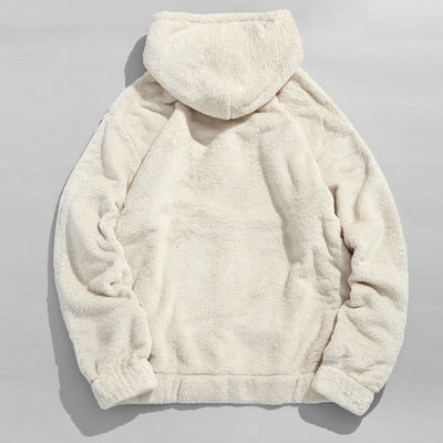 Sudadera con Capucha de Lana de Cordero y Bolsillo Canguro - Image 10