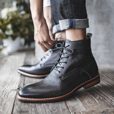 Botas Altas de Cuero Genuino para Hombre - Image 3