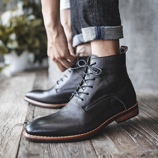 Botas Altas de Cuero Genuino para Hombre - Image 3