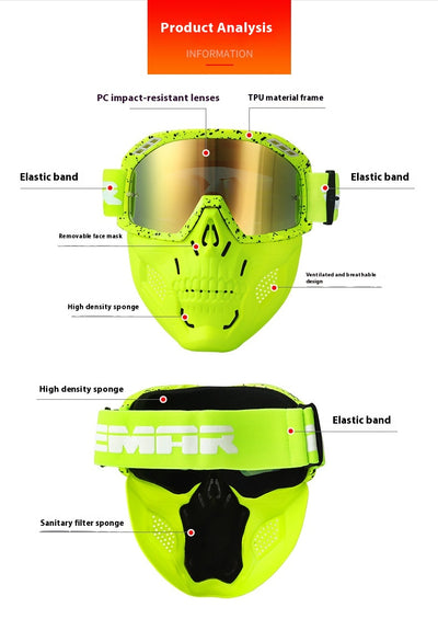 Gafas Protectoras Deportivas para Motocicleta y Casco - Image 13