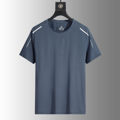 Camisa de Verano Hombre Tela Ice-silk Transpirable Manga Corta - Image 8