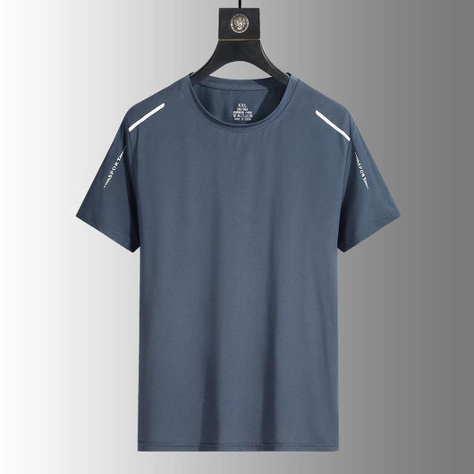 Camisa de Verano Hombre Tela Ice-silk Transpirable Manga Corta - Image 8