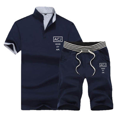 Conjunto Deportivo Casual para Hombre - Camiseta Cuello Mao Manga Corta - Image 10