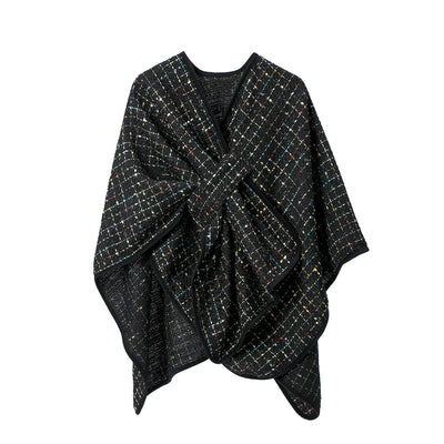 Chal Navideño de Lentejuelas Multicolor para Mujer - Image 6