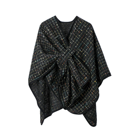 Chal Navideño de Lentejuelas Multicolor para Mujer - Image 6