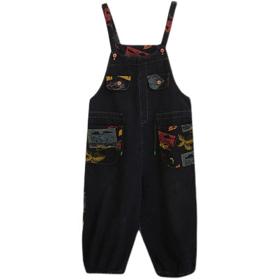 Jeans Casuales con Tirantes Estampados - Image 5