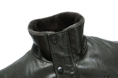 Chaqueta de Cuero Premium para Hombre con Forro Polar Grueso - Image 21