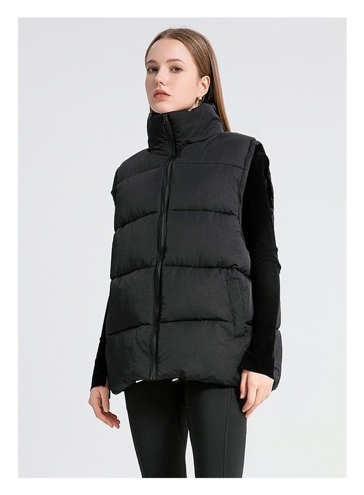 Chaleco Térmico Acolchado sin Mangas con Cuello Alto para Mujer - Image 18