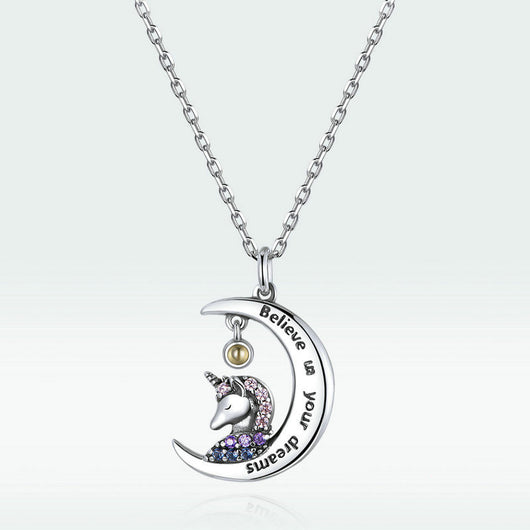 Collar de Plata Esterlina 925 Diseño Lunar - Image 3