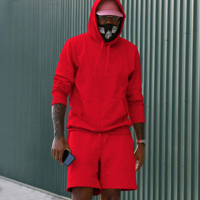 Conjunto de Sudadera y Shorts con Forro Polar para Hombre - Image 11