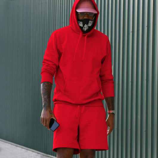 Conjunto de Sudadera y Shorts con Forro Polar para Hombre - Image 11