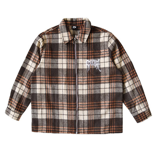 Chaqueta Camisa Cuadriculada con Bordados y Cierre - Image 9