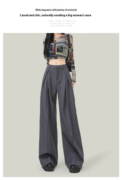 Pantalón Ancho de Tiro Alto Drapeado para Verano - Corte Petite - Image 9