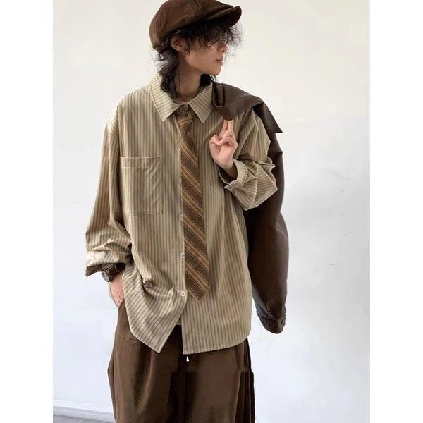 Abrigo Vintage Cuadros Estilo Japonés Primavera Otoño