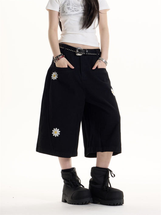 Shorts Casuales con Bordado American Hot Girl - Image 10