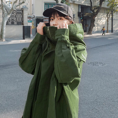 Chaqueta Militar WWII con Capucha en Lona Resistente - Image 10