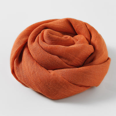 Pañuelo Artístico de Algodón y Lino - Colores Sólidos Elegantes - Image 35
