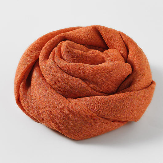 Pañuelo Artístico de Algodón y Lino - Colores Sólidos Elegantes - Image 35