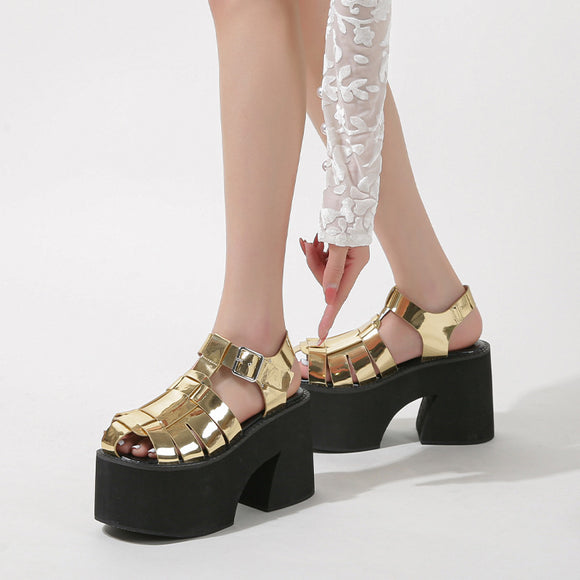Sandalias Plataforma Tacón Grueso Verano Muffin