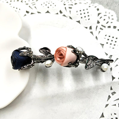 Pinza para Cabello con Diseño de Rosa y Estrás - Image 10