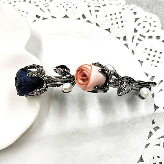 Pinza para Cabello con Diseño de Rosa y Estrás - Image 10