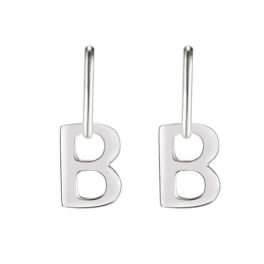 Aretes Letra B Vintage Estilo Cold Wind - Image 2