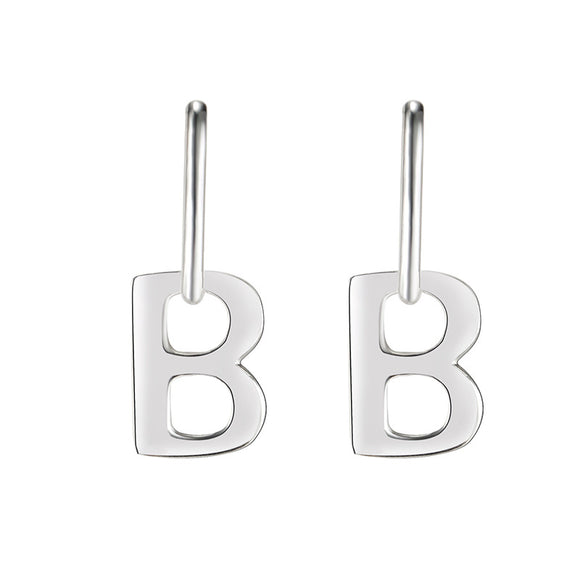 Aretes Letra B Vintage Estilo Cold Wind