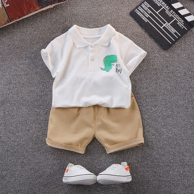 Conjunto de Dos Piezas con Camiseta de Dinosaurio para Niño - Image 2