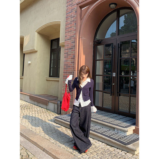 Blusa Falsa Dos Piezas de Manga Larga para Mujer - Image 3