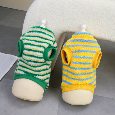 Playera Térmica a Rayas para Mascotas con Oso - Image 10