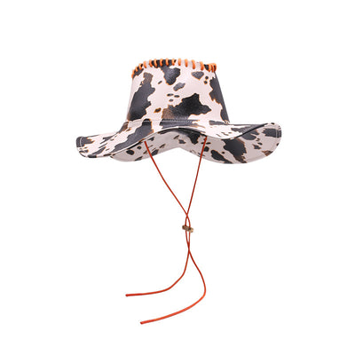 Sombrero Vaquero Retro de Cuero para Mujer - Image 11