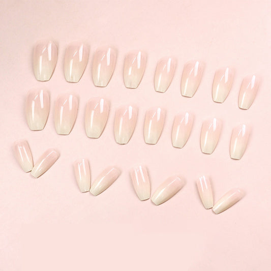 Uñas Postizas Rosa Medianas con Lentejuelas - Diseño Dulce y Elegante - Image 2