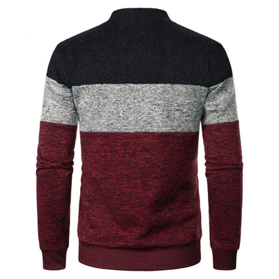 Suéter de Punto Grueso con Bloques de Color para Hombre - Image 11