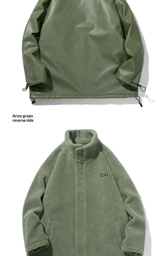 Abrigo Reversible de Lana de Cordero con Estilo Literario y Artístico - Image 15