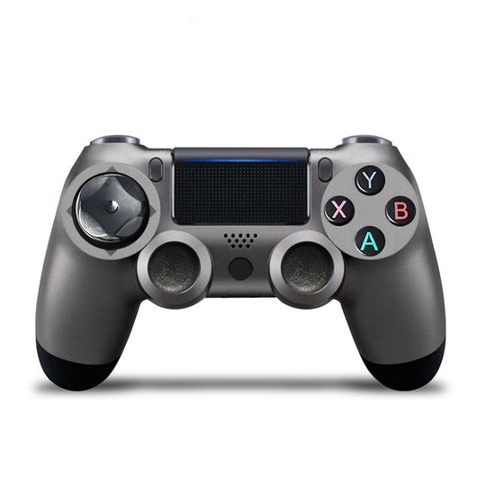 Rose gold wireless game controller with dual vibration, Bluetooth, and action buttons for PS4, PC, and P3. - Image 36