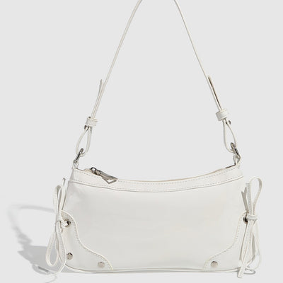 Bolso Bandolera Cuadrado Pequeño con Doble Moño - Diseño Minimalista Liso - Image 4