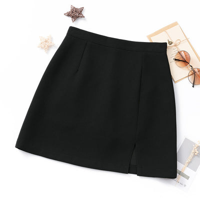 Falda A-línea de Cintura Alta Dividida - Silueta Elegante Multiusos - Image 9
