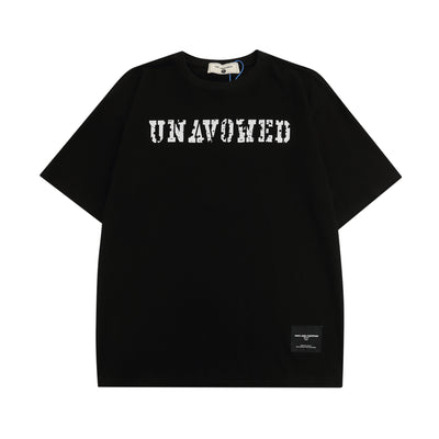 Camiseta Manga Corta con Letras Inglesas para Hombre